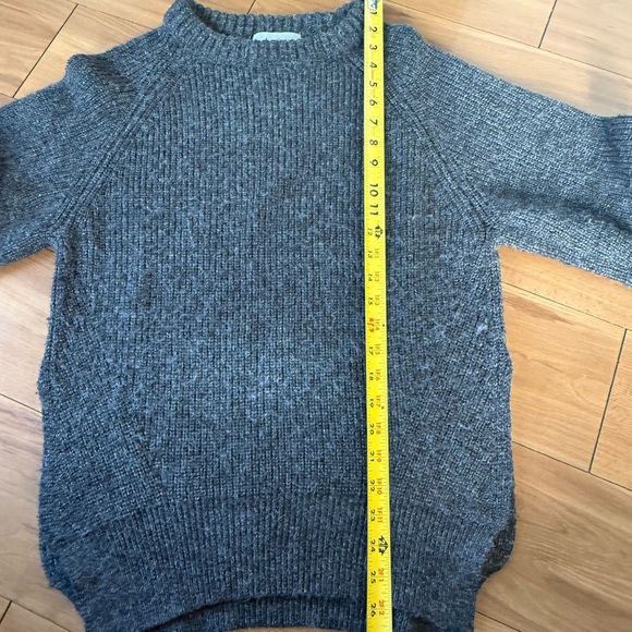 Modern Citizen Charcoal Crew Neck Sweater Cozy Winter Knits Timeless Minimalist - Picture 6 of 8